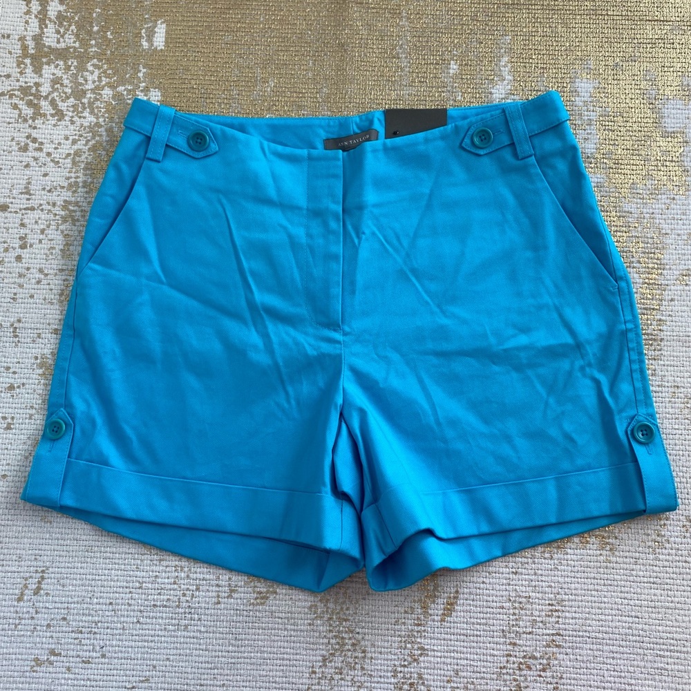 ANN TAYLOR Blue Gramercy Fit Shorts NWT | Size 4